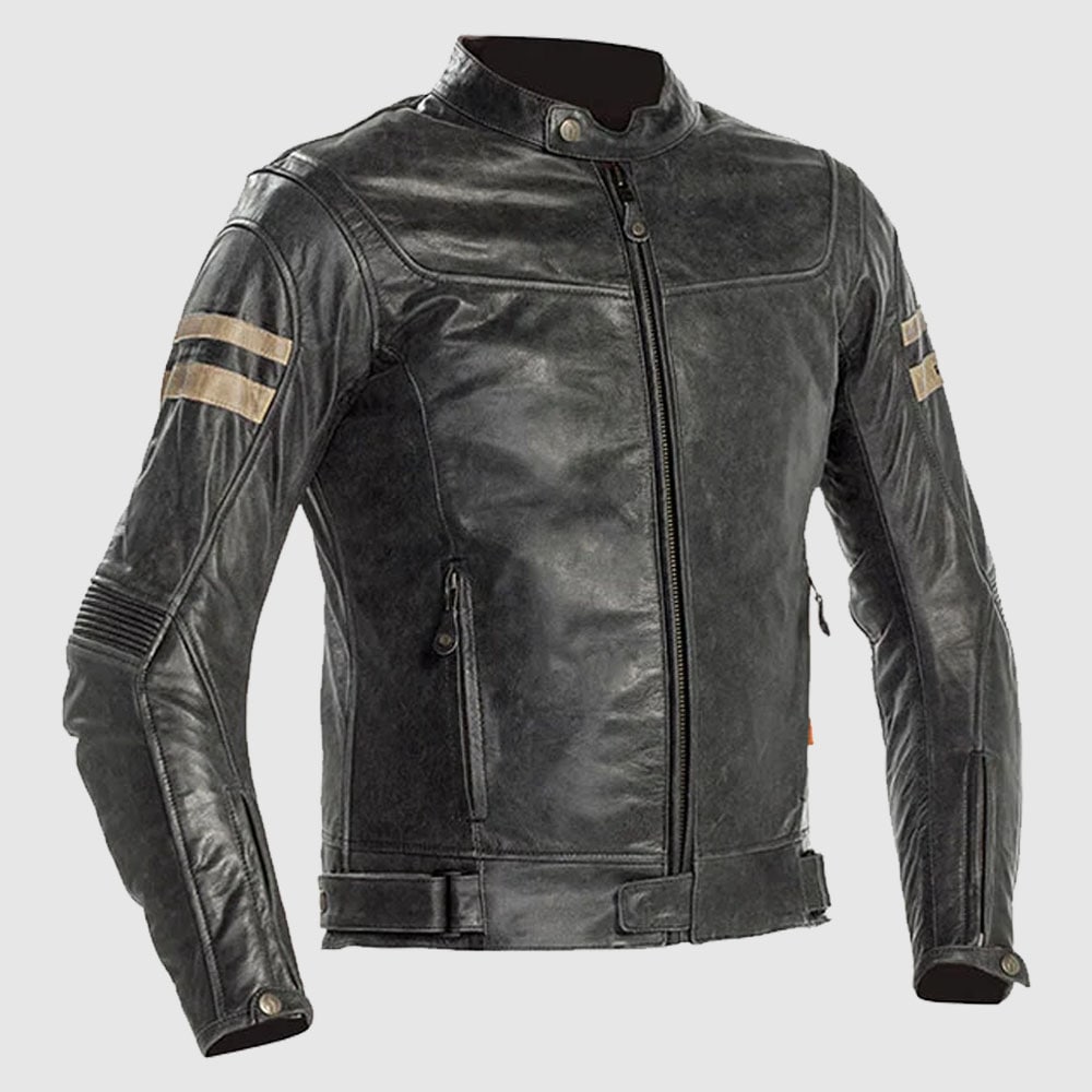 Richa Hawker Leather Jacket - Grey