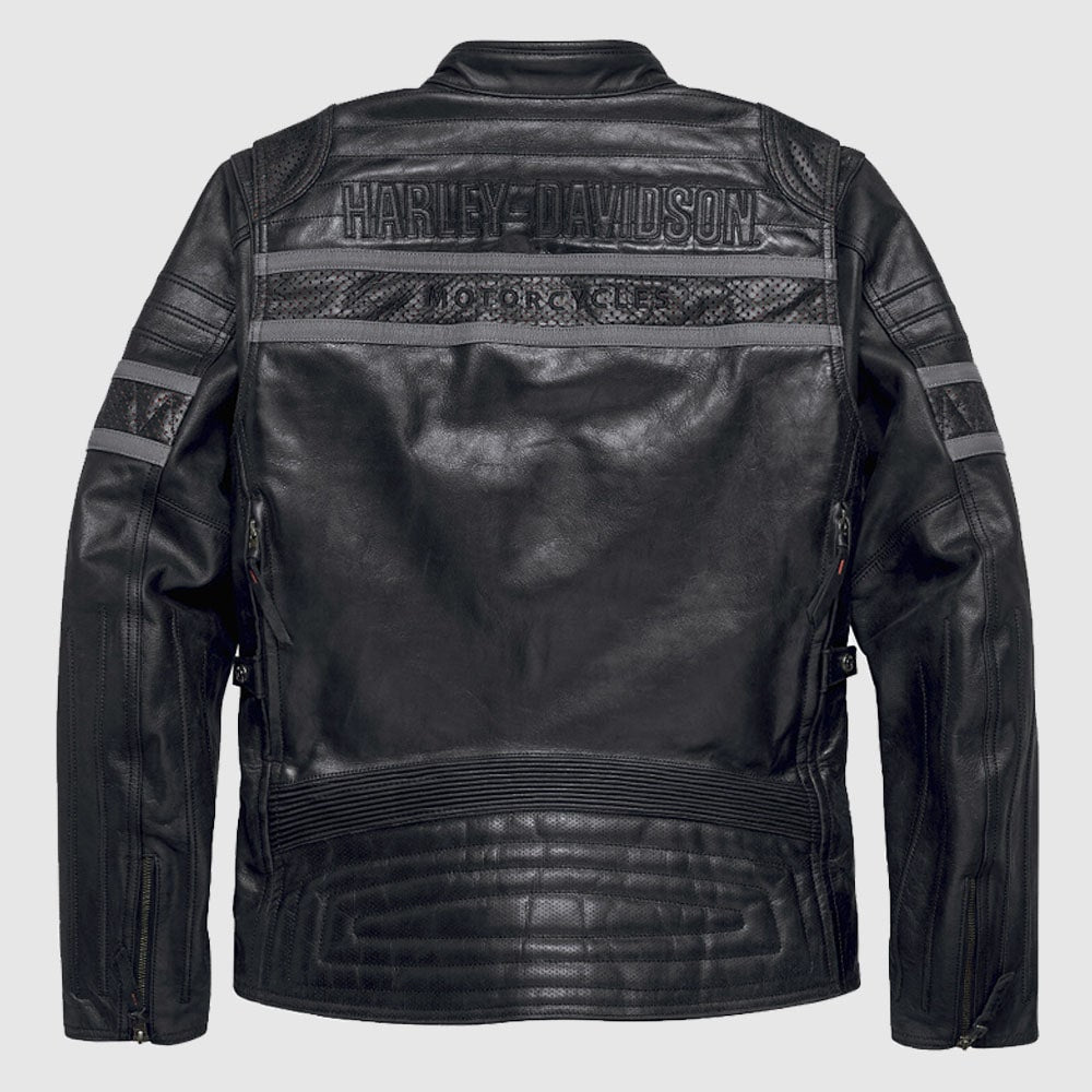 Harley-Davidson Men's Wick Twister Leather Riding Jacket