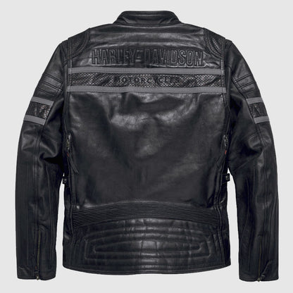 Harley-Davidson Men's Wick Twister Leather Riding Jacket