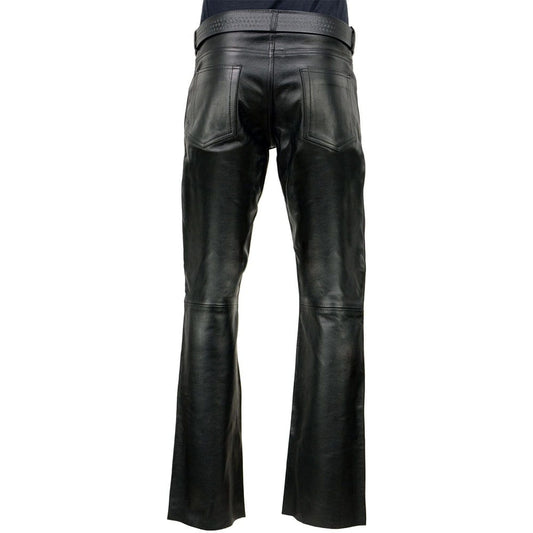 Black Leather Pant Men