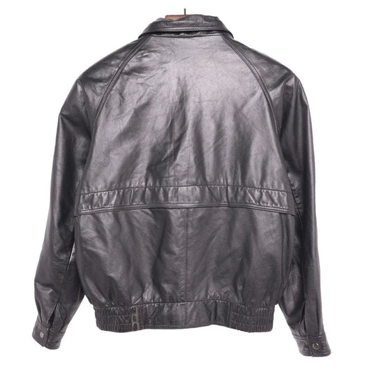 1980s Leather Bomber Jacket Men