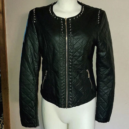 LG-Forever 21 spiked leather jacket