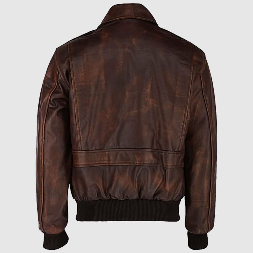 Aviator Brown WWII Flying Jacket Bomber Leather Jacket Men