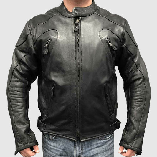 Redline Men's Armor Cowhide Leather Sport Motorcycle Jacket