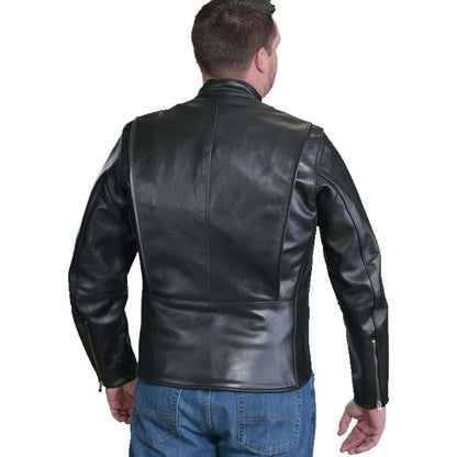Original classic traditional leather motorcycle jacket