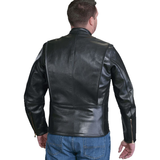 Original classic traditional leather motorcycle jacket