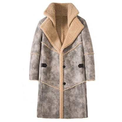 LUHAYESA X Long Jungle Brown Shearling Fur Men