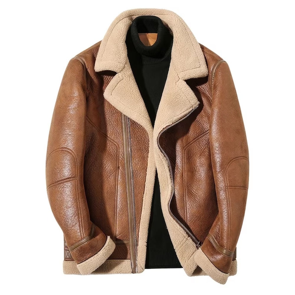 B3 Bomber RAF Aviator Cockpit Pilot Leather Jacket