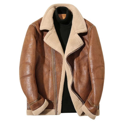 B3 Bomber RAF Aviator Cockpit Pilot Leather Jacket