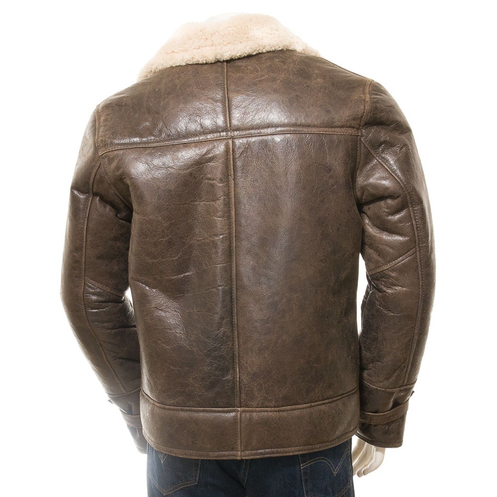 Men's Brown Sheepskin Jacket