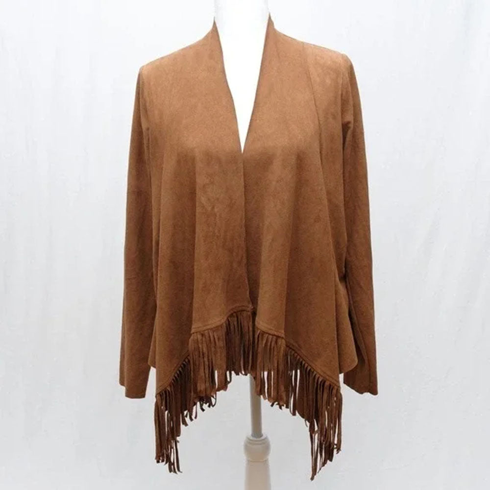HOLLISTER | Brown Genuine Suede Festival Jacket