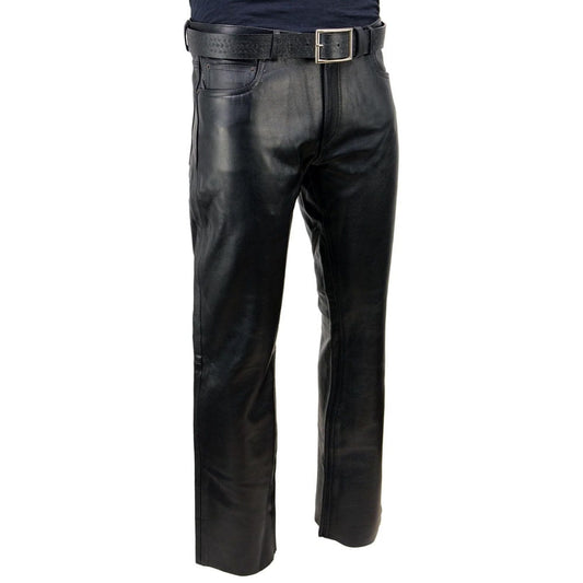 Black Leather Pant Men