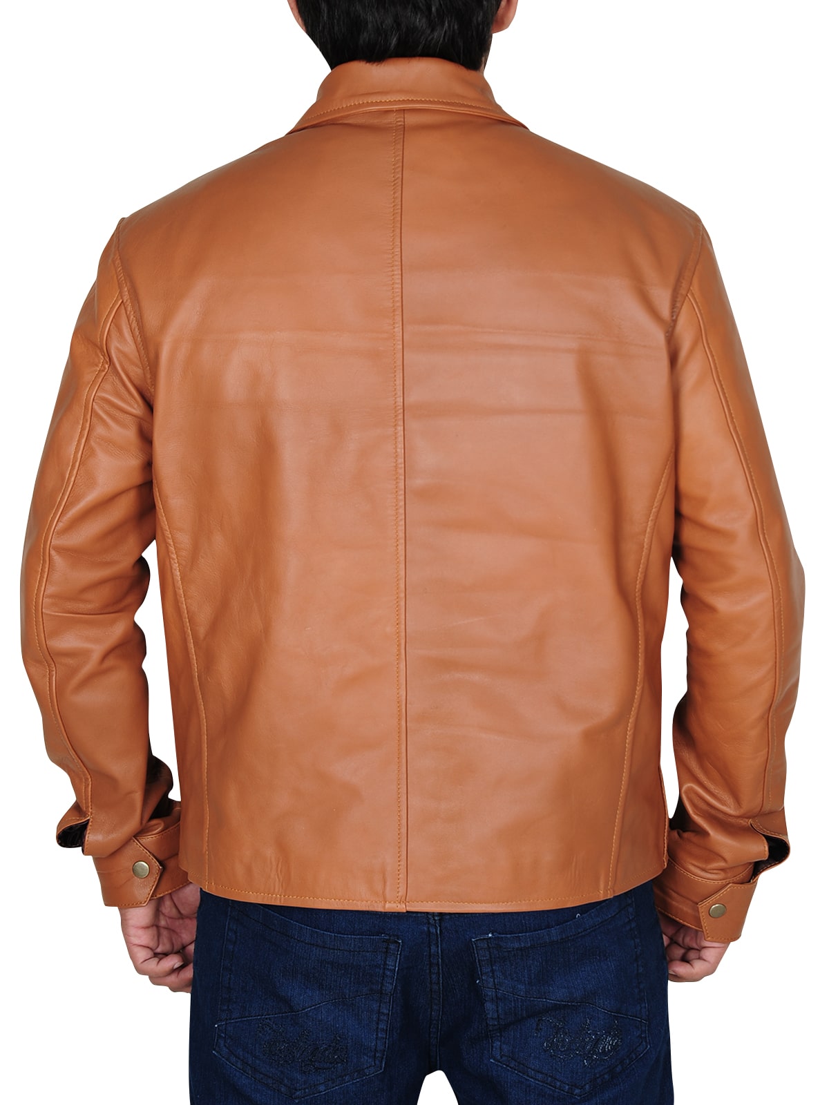 Classy Tawny Brown Leather Jacket