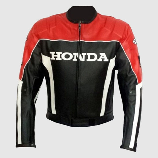 Honda Mens Motorcycle Leather Jacket