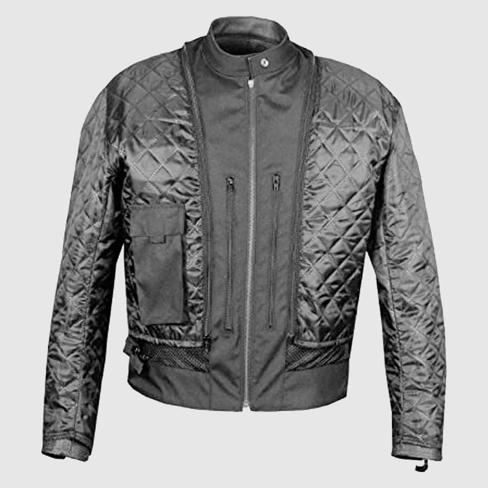 Men's Shade Distress Leather Motorcycle CE Armor Street Cruiser Ventilation Biker Jacket