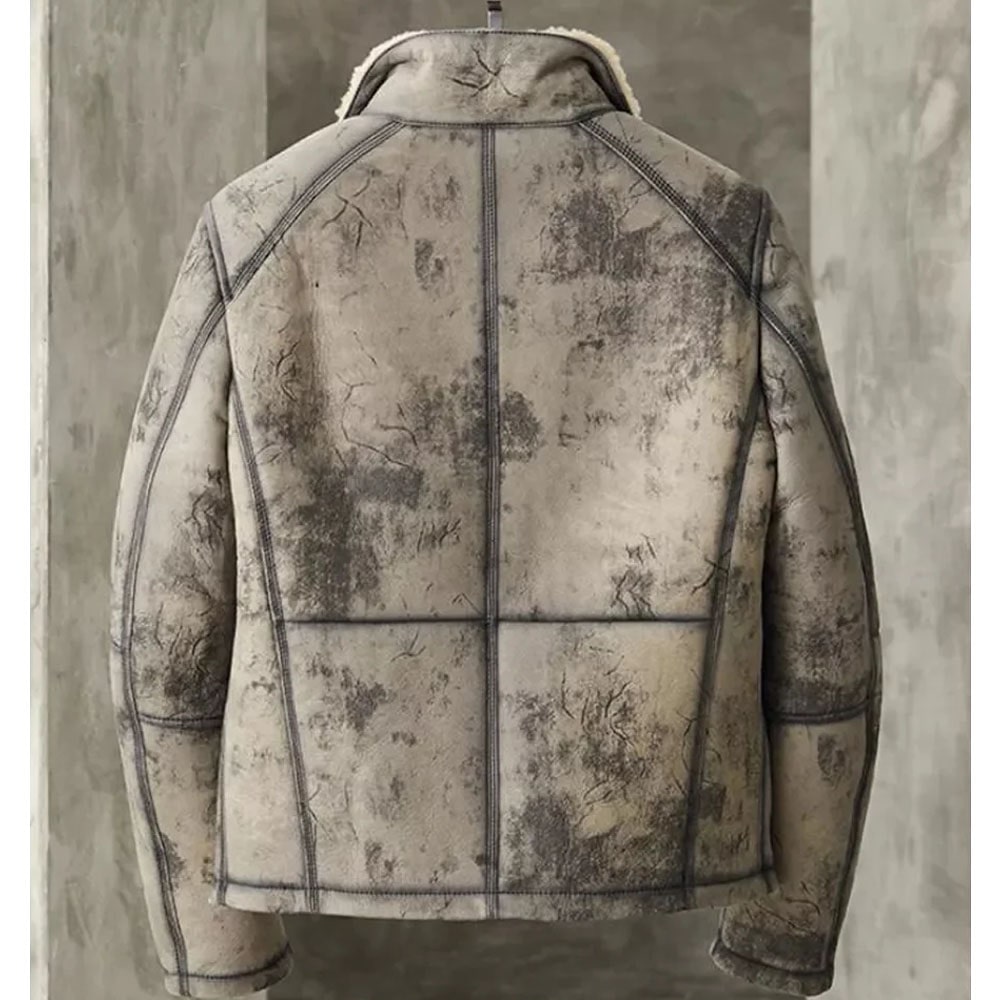 Men’s Aviator B3 Flight Fur Bomber Premium Shearling Coat