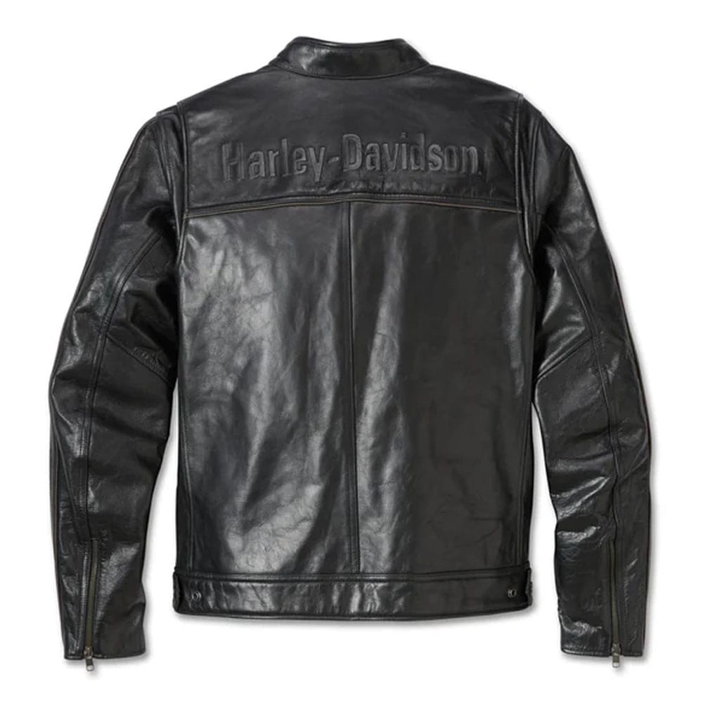 Men's H-D Flex Layering System Café Racer Leather Jacket
