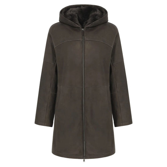 Josephine Brown Anthracite Shearling Coat