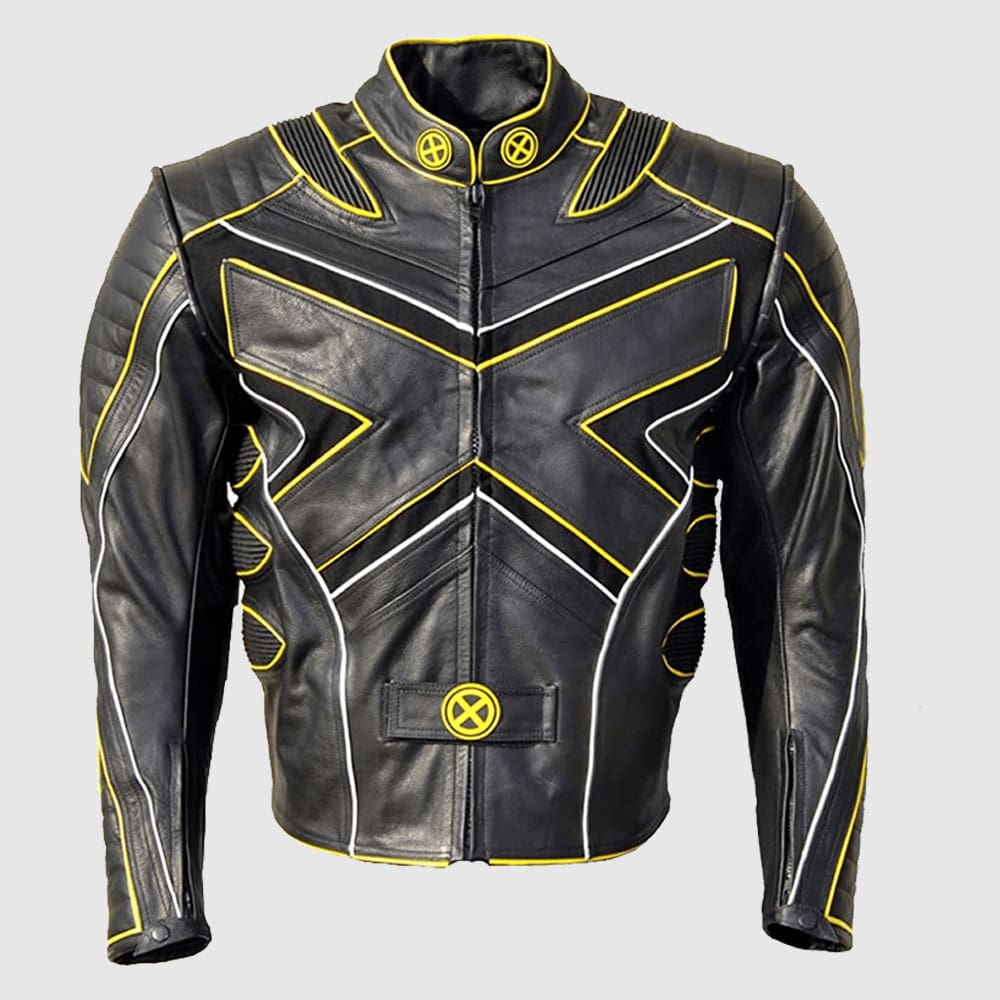 Coolhides Men’s Xmen Motorcycle MotoGP Leather Jacket