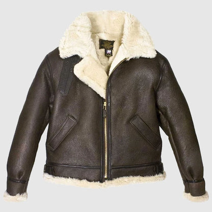 USA Mens B-3 Sheepskin Bomber Jacket