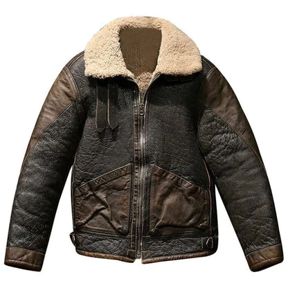 Mens Dark Brown Airforce A 2 Military Flight Bomber Leather Jacket
