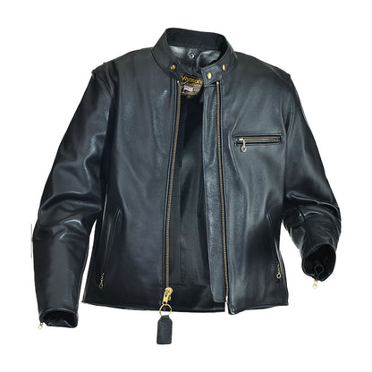 Original classic traditional leather motorcycle jacket