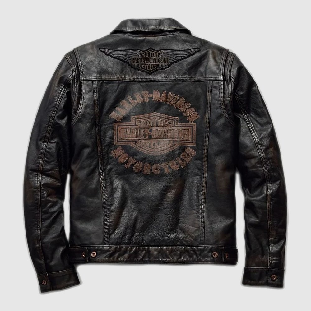 Harley-Davidson Men's Digger Slim Fit Leather Jacket