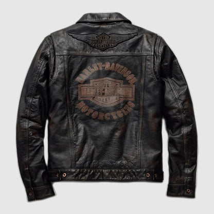 Harley-Davidson Men's Digger Slim Fit Leather Jacket