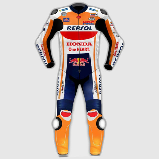 Marc Marquez Honda Repsol MotoGp Motorcycle Leather Suit 2018
