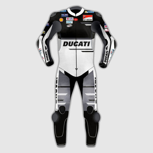 Andrea Dovizioso Ducati Motogp Motorcycle Black Leather Suit 2018