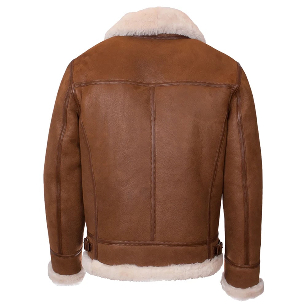Men’s Brown Aviator Leather Jacket