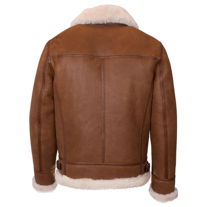 Men’s Brown Aviator Leather Jacket