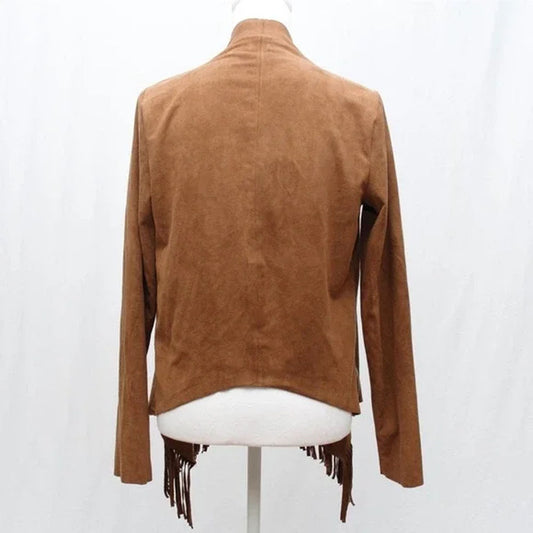 HOLLISTER | Brown Genuine Suede Festival Jacket