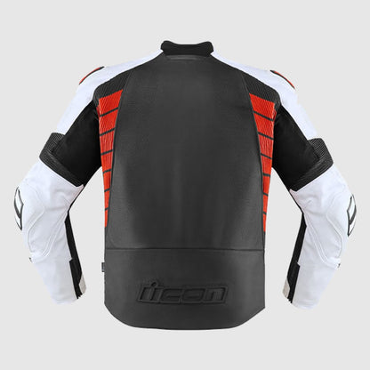 Black-Red High Speed Motorbike Leather Jacket