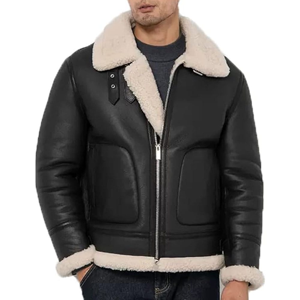 Mens Shearling Jacket Mens Aviator Shearling Jacket