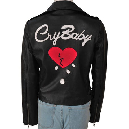 Women Cry Baby Leather Jacket
