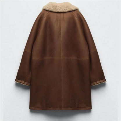 Women RAF Sheepskin Shearling Coat