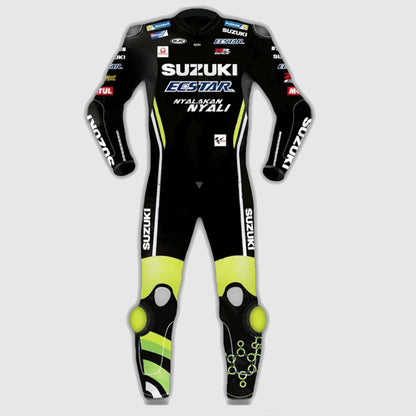 Andrea Iannone Suzuki Motogp Motorcycle Black Leather Suit 2018