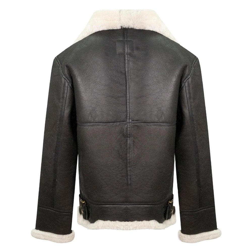 Mens Brown B3 Aviator Flying Sheepskin Jacket
