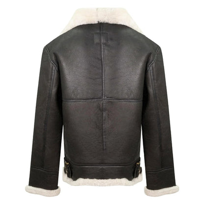 Mens Brown B3 Aviator Flying Sheepskin Jacket