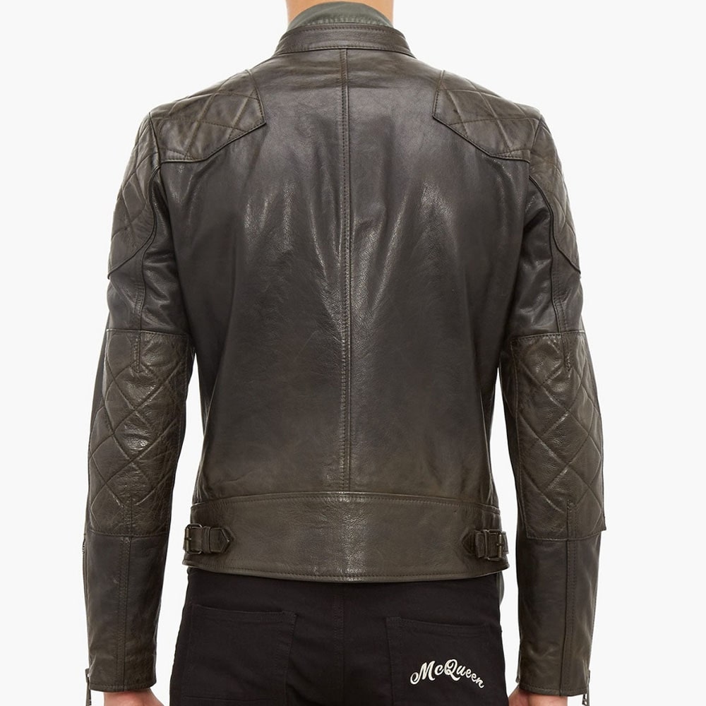 Men Stylish Brown Leather Jacket