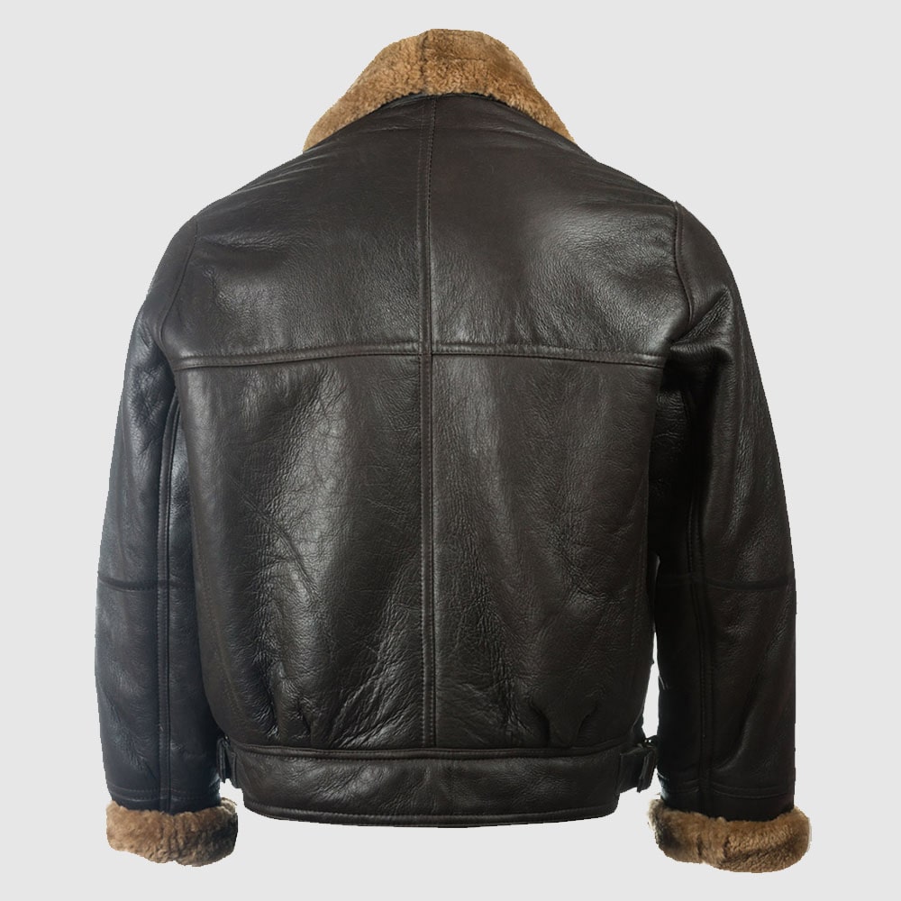 Men Black B3 Sheepskin Jacket
