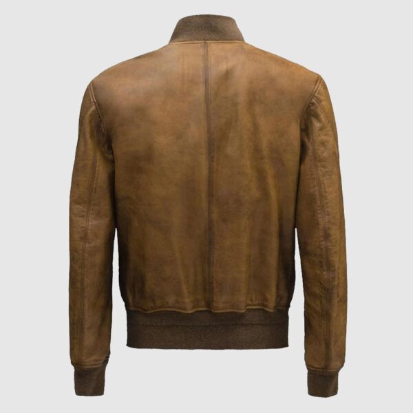 Bomber Brown Fashion Men Leather Jackets