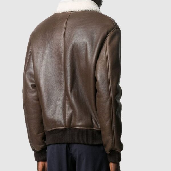 Classic Brown Shearling Jacket Sheepskin Jacket