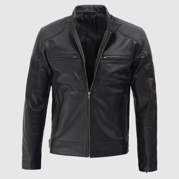 Dodge Black Leather Jacket