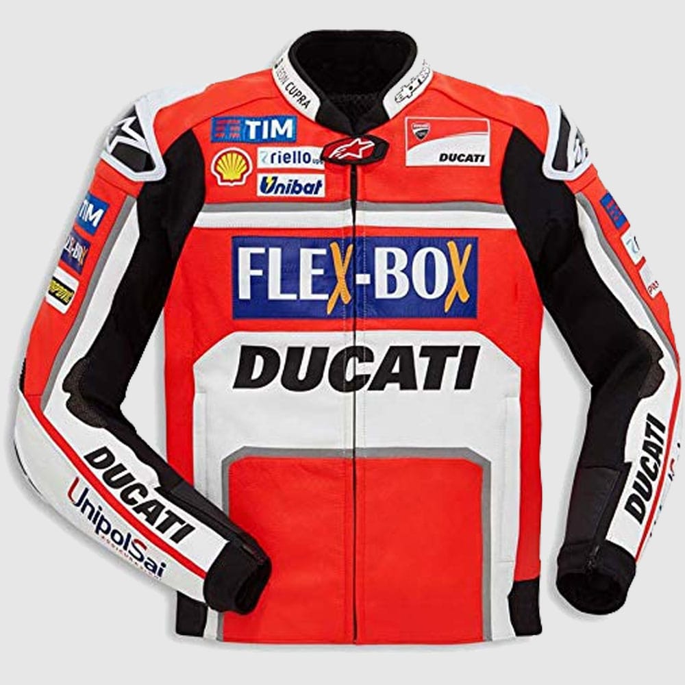 Jorge Lorenzo Ducati Flexbox MotoGP 2017 Leather Jacket