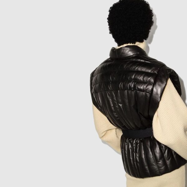 Ajali belted sleeveless jacket for sale