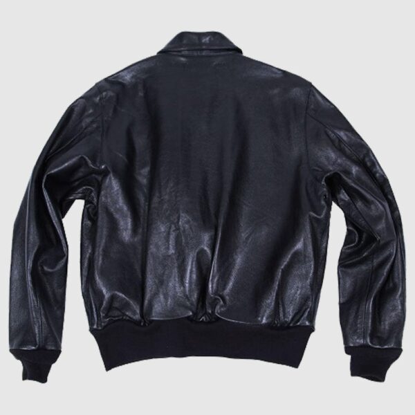 Alpha Black Goatskin Leather Jacket