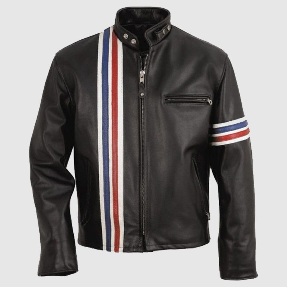 Men Leather Jacket Easy Rider Motorcycle Leather Jacket