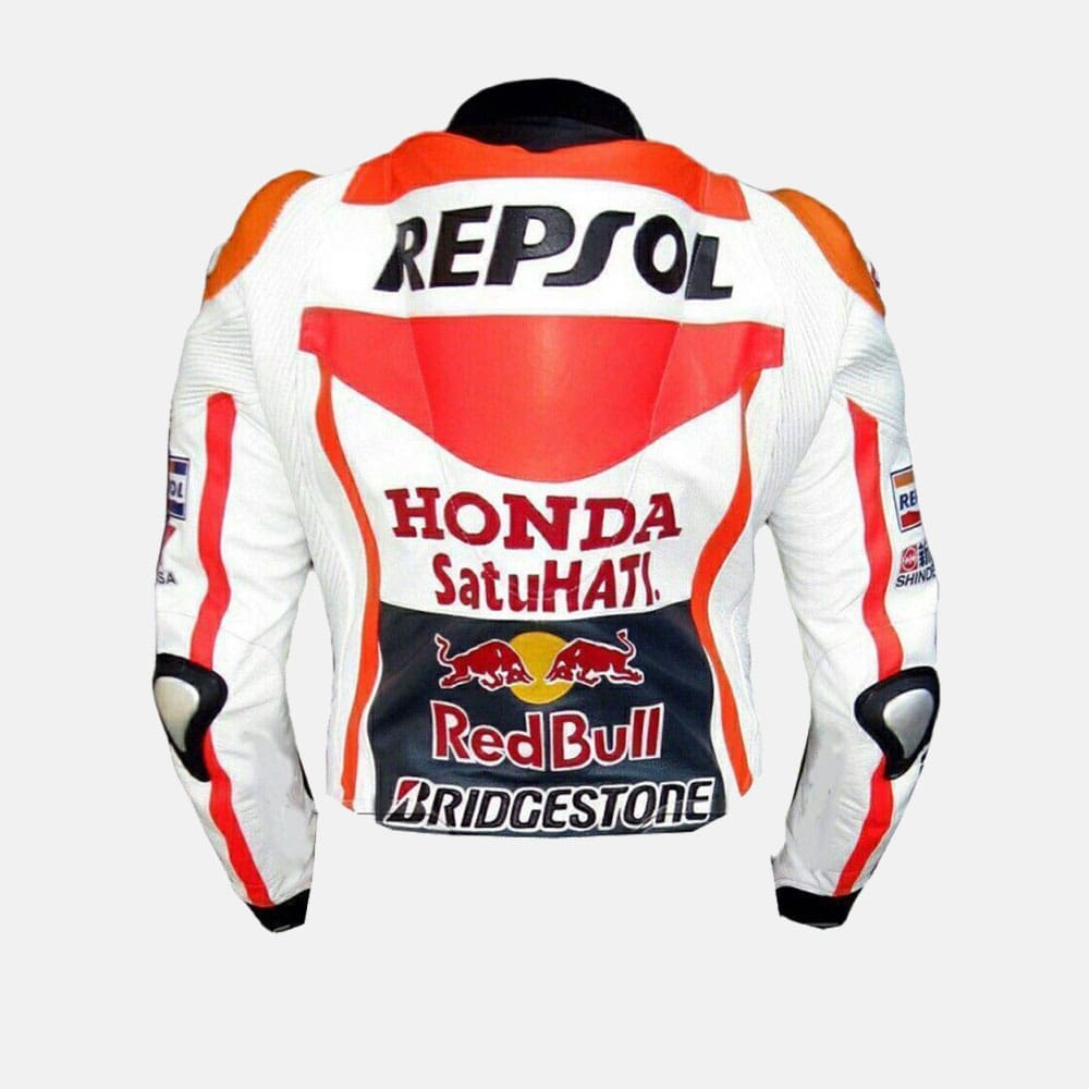 Honda Repsol One Heart Racing Motorbike Motogp Leather Jacket